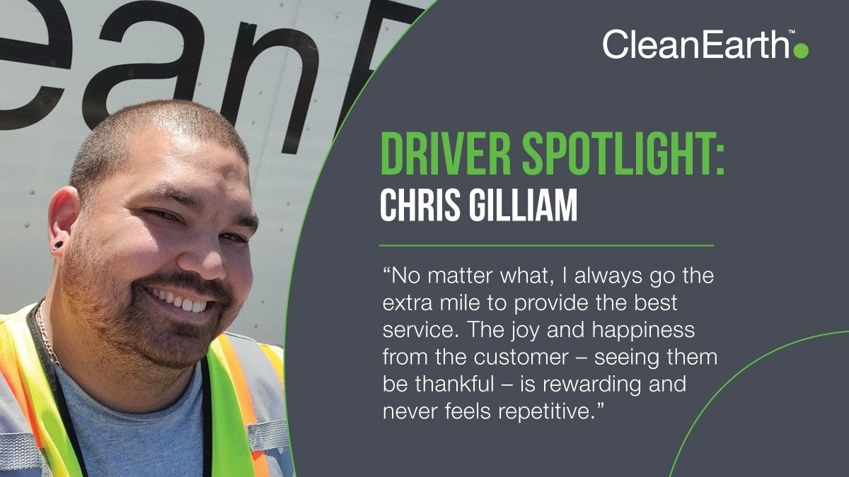 Driver Spotlight Chris Gilliam's Story Clean Earth