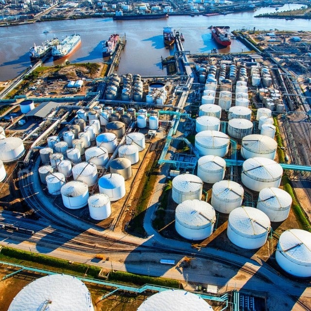 Energy plant from above 