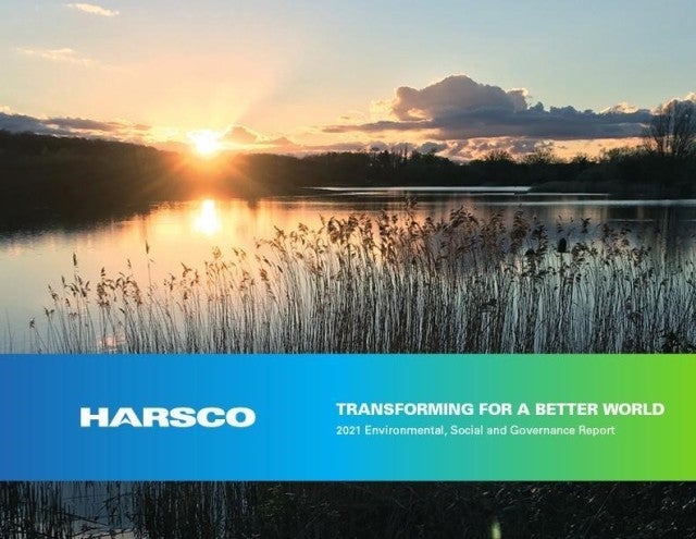 Harsco 2021 ESG Report cover