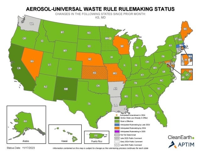 Aerosol Waste Tracking - January 2023