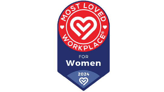2024 Most Loved Workplace for Women Badge